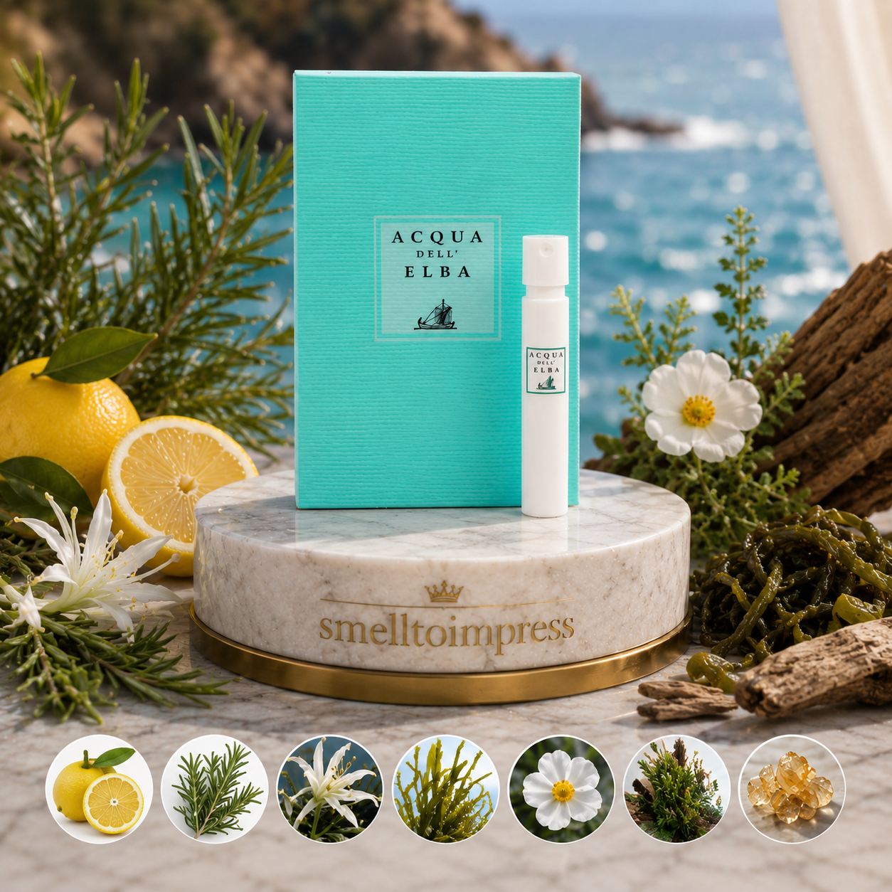 Acqua dell' Elba Home Mare official perfume samples 1.2ml 0.04 fl. oz