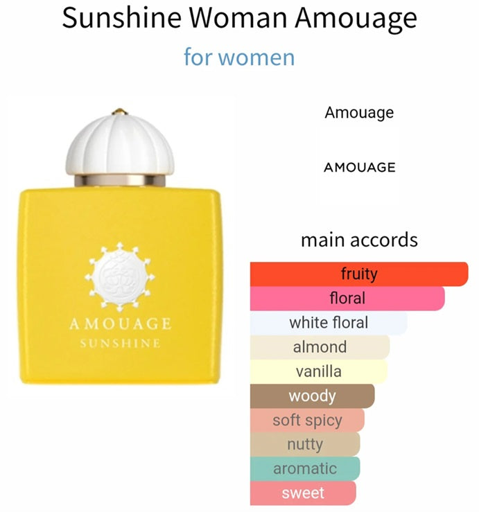 Amouage Sunshine woman 2ml 0.06 oz perfume sample official perfume tester Amouage Sunshine woman 2ml 0.06 oz perfume sample official perfume tester