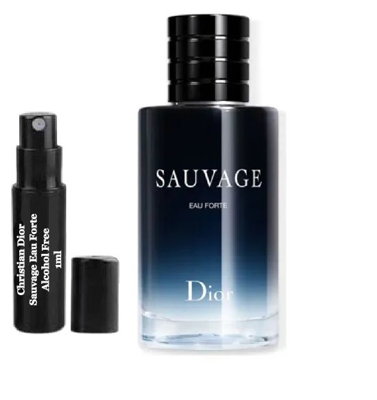 Christian Dior Sauvage Eau Forte perfume samples Alcohol free