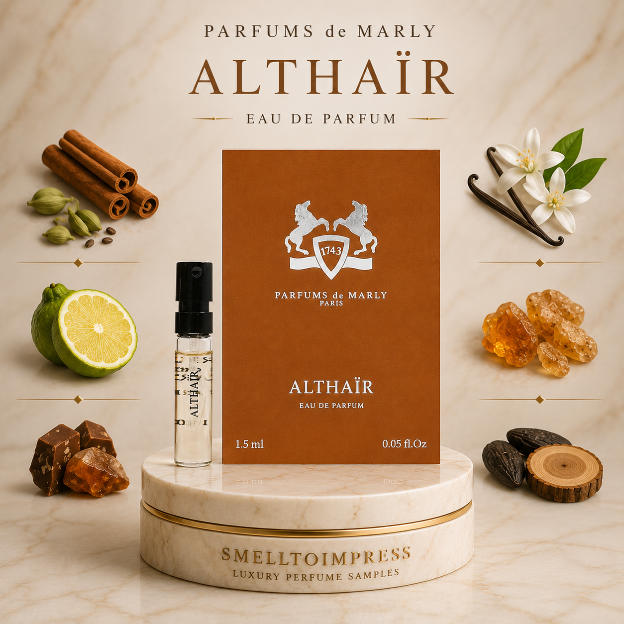 Parfums de Marly Althair 1.5ml 0.05 oz. official perfume sample 