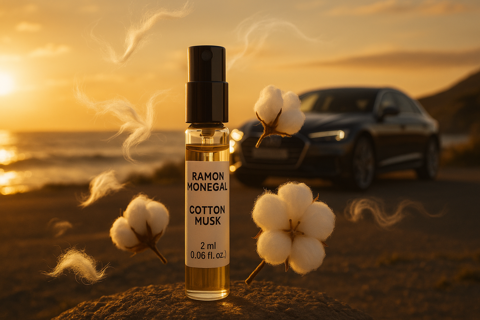 Ramon Monegal Cotton Musk official perfume sample 2ml 0.06 fl.o.z. perfume tester Ramon Monegal Cotton Musk official perfume sample 2ml 0.06 fl.o.z. perfume tester