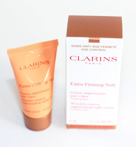 Clarins Extra-Firming Nuit Mini skincare sample 5ML 0.1 oz. For dry skin