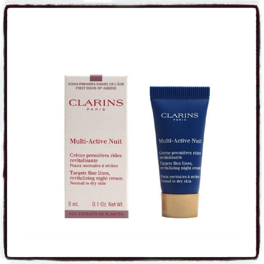 Clarins Multi-Active Nuit Mini skincare sample 5ML Normal to dry skin