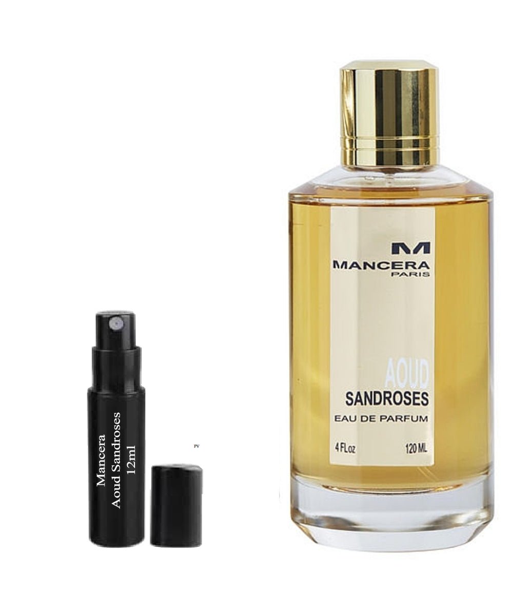 Mancera Aoud Sandroses 12ml 0.41 fl. o.z. vzorek parfému,  Mancera Aoud Sandroses 12ml 0.41 fl. o.z. δείγμα αρώματος,  Mancera Aoud Sandroses 12ml 0.41 fl. o.z. próbka perfum,  Mancera Aoud Sandroses 12ml 0.41 fl. o.z. образец духов,  Mancera Aoud Sandroses 12ml 0.41 fl. o.z. vzorec parfuma