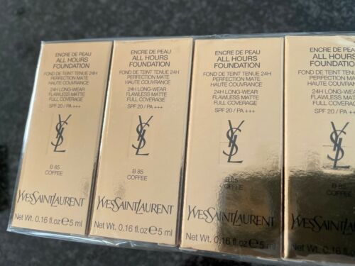Yves Saint Laurent All Hours Foundation 5ml  0.16 fl. oz. official skincare sample Shade B 85 Coffee
