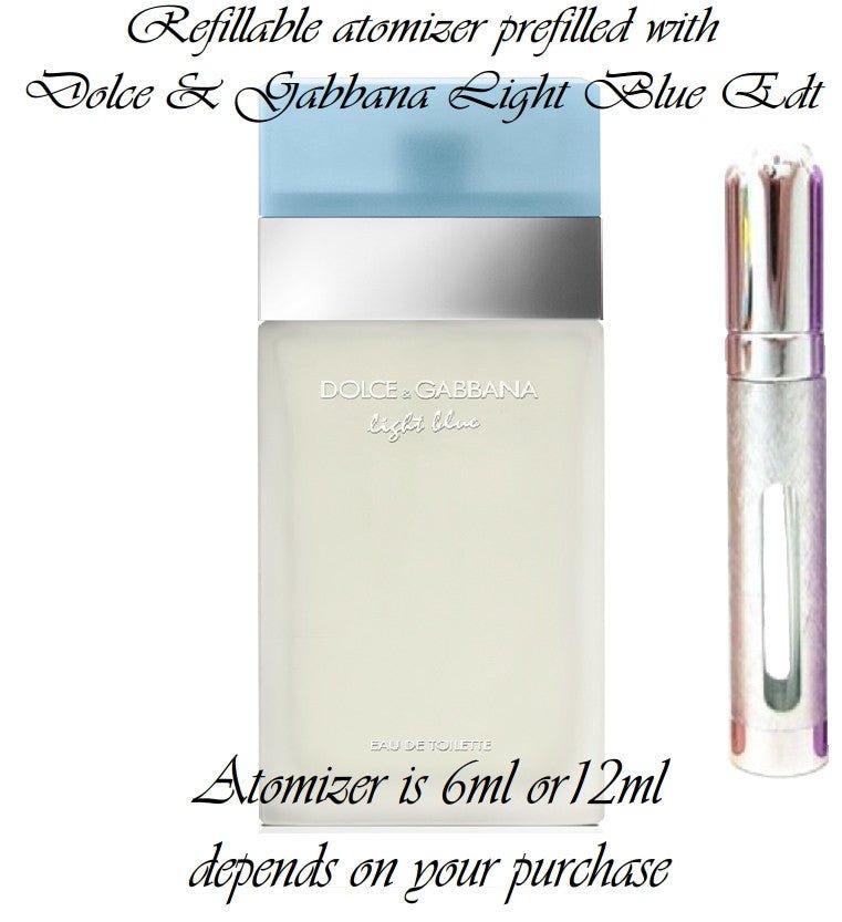 Dolce and Gabbana Light Blue sample perfume spray – smelltoimpress.com