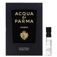 Acqua Di Parma Ambra 1.5 ml 0.05 fl. once. échantillon de parfum officiel, Acqua Di Parma Ambra 1.5 ml 0.05 fl. oz. échantillon de parfum officiel, Acqua Di Parma Ambra 1.5 ml 0.05 fl. onces. testeur de parfum officiel