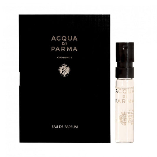 Acqua Di Parma Oud & Spice 1.5 ml 0.05 fl.oz. viralliset hajuvesinäytteet, Acqua Di Parma Oud & Spice 1.5 ml 0.05fl.oz. virallisia tuoksunäytteitä