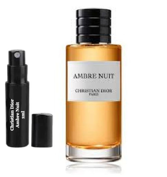 Amostra de perfume Christian Dior Ambre Nuit 1ml 0.034 fl. onças.