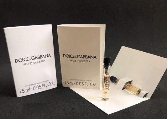 Dolce & Gabbana VELVET Ginestra 1.5ml 0.05fl. 온스 공식 향수 샘플