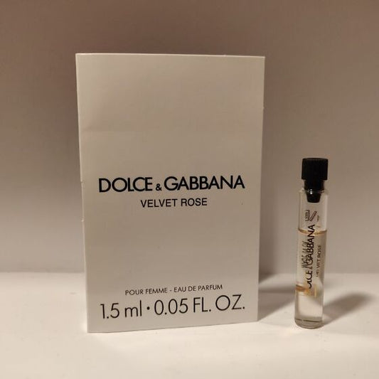 Dolce & Gabbana VELVET Rose 1.5ml 0.05fl. 온스 공식 향수 샘플