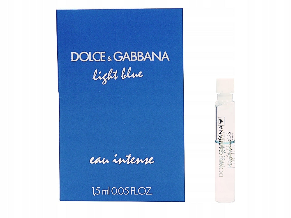 Dolce & Gabbana Light Blue Eau Intense 1.5 ML 0.05 fl. oz. official perfume sample
