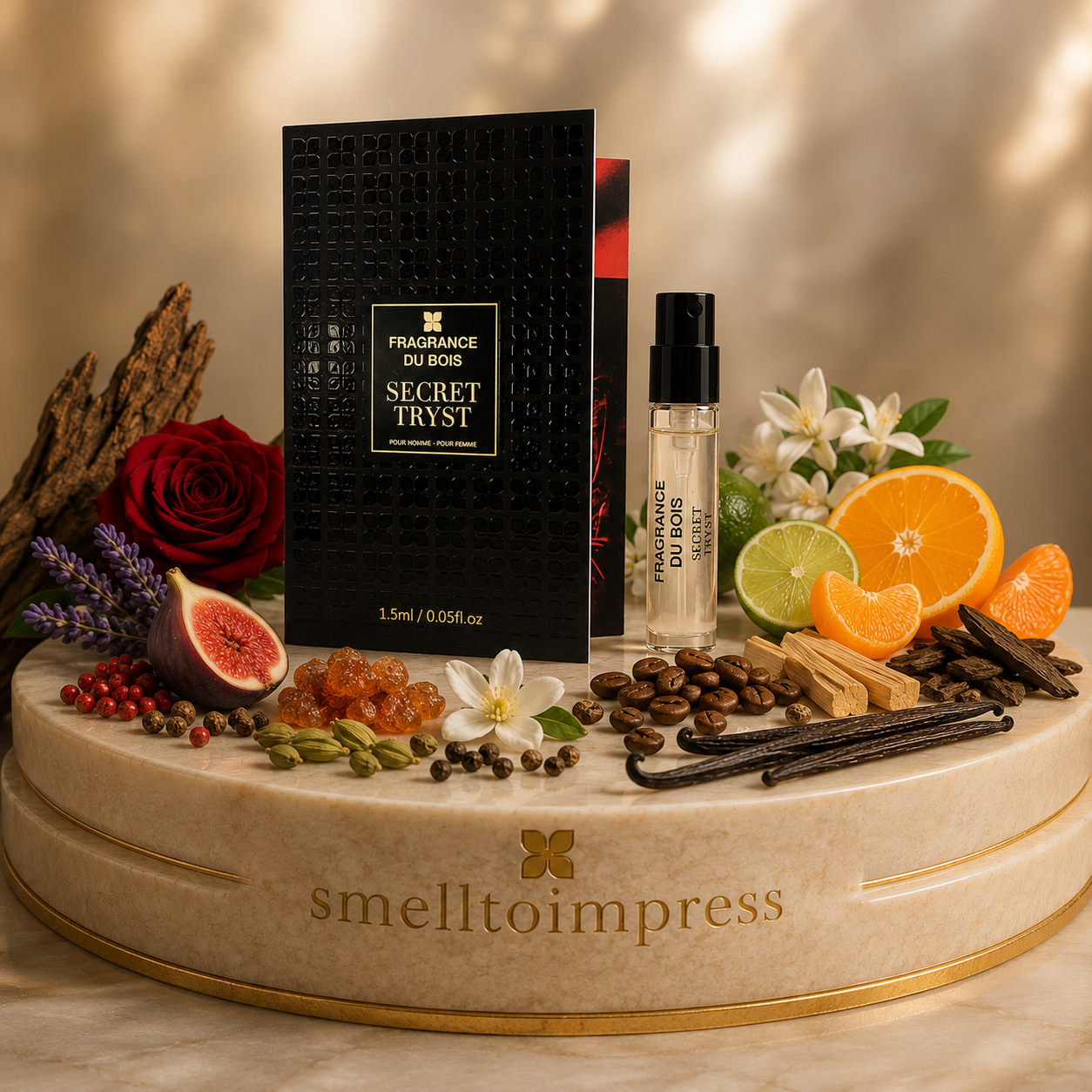 image of Fragrance Du Bois Secret Tryst 1.5ml 0.05 fl. oz. official perfume samples tester