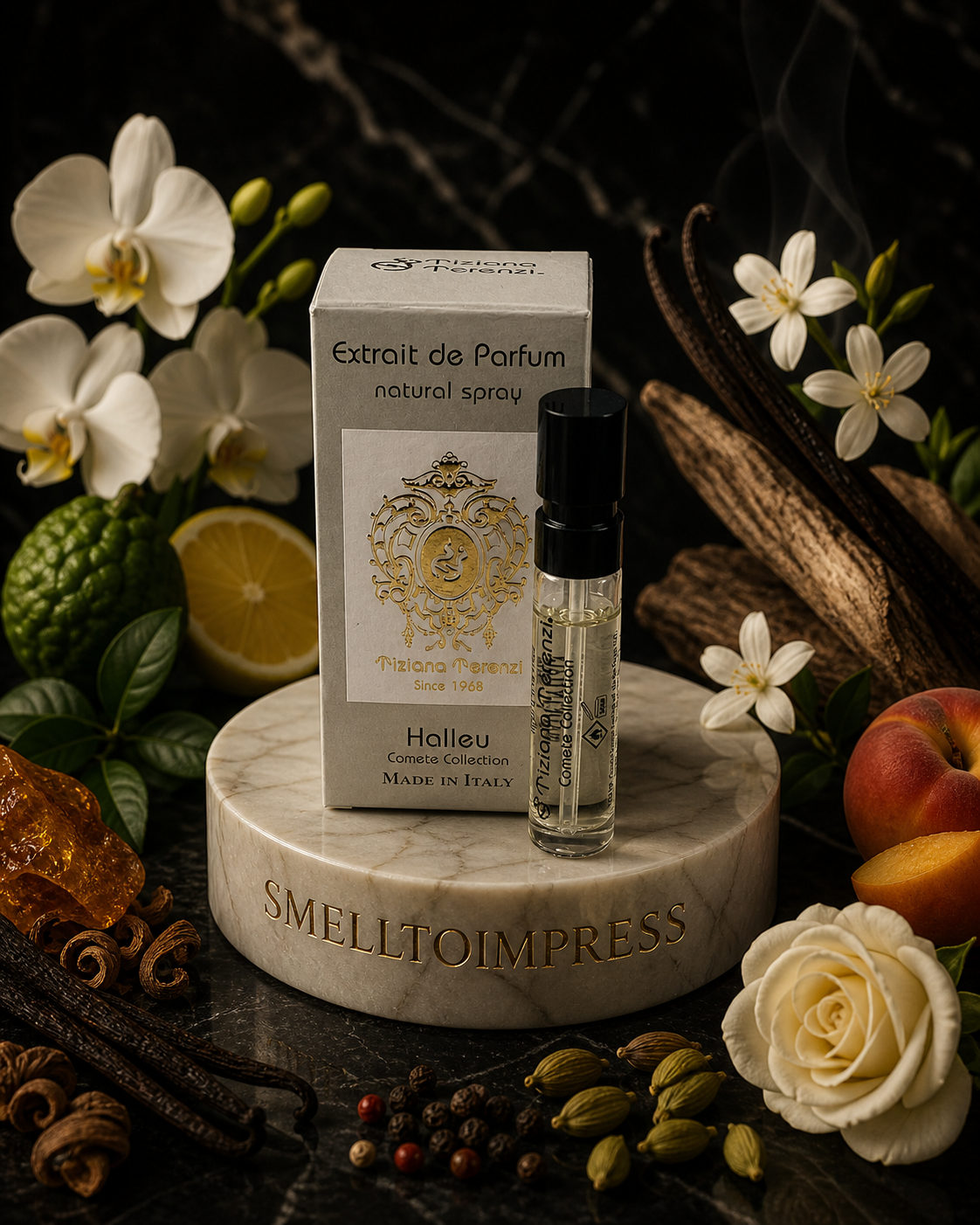image of TIZIANA TERENZI Halley Extrait de parfum 0.05 OZ 1.5 ML official perfume sample