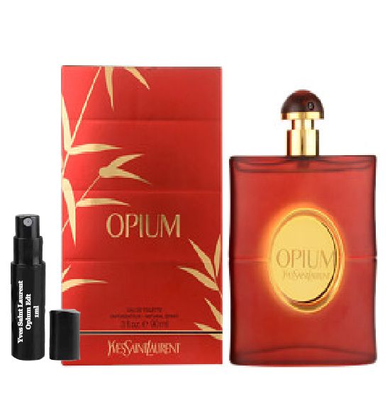 Yves Saint Laurent Opium Eau de Toilette 1ml 0.034 fl. onças. amostra de perfume