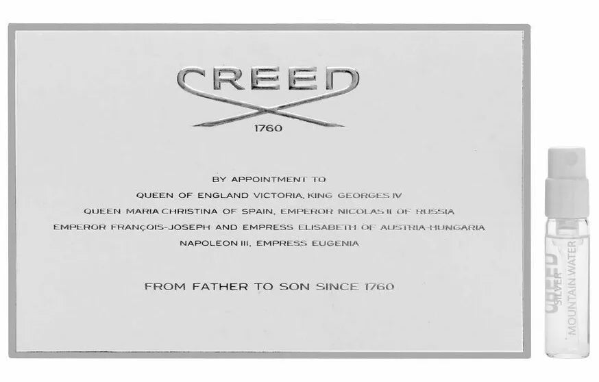 Creed Silver Mountain Water Testeur d'échantillon de parfum officiel 1.7 ml 0.0574