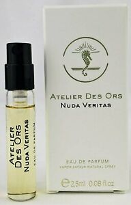 Atelier Des Ors Nuda Veritas 2.5 ml 0.08 fl. oz. offizielle Parfümprobe, Atelier Des Ors Nuda Veritas 2.5 ml 0.08 fl. oz. officiellt parfymprov, Atelier Des Ors Nuda Veritas 2.5 ml 0.08 fl. oz. officiel parfumeprøve, Atelier Des Ors Nuda Veritas 2.5 ml 0.08 fl. oz. officieel parfumstalen, Atelier Des Ors Nuda Veritas 2.5 ml 0.08 fl. oz. oficiálna vzorka parfému, Atelier Des Ors Nuda Veritas 2.5 ml 0.08 fl. oz. muestra de parfum official,