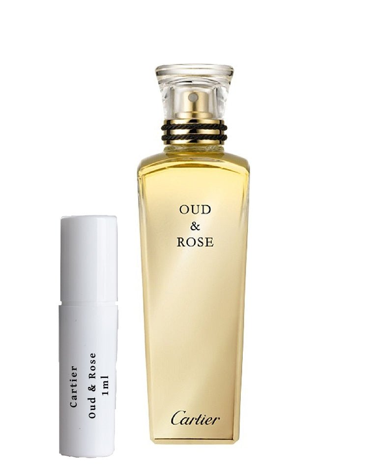 Cartier Oud & Rose amostra frasco spray 1ml