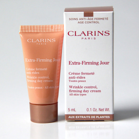 Clarins Extra-Firming Jour Mini 护肤小样 5ML 0.1 盎司。 所有类型的皮肤