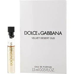 Dolce & Gabbana Velvet Desierto Oud 1.5 ML 0.05 fl. onz. muestra oficial de perfume.