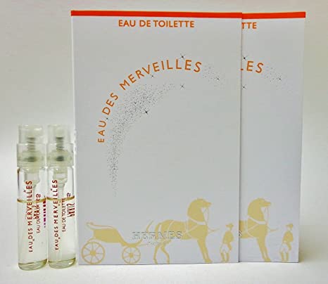 Hermes Eau Des Merveilles 2ml 0.06 fl. onças amostra oficial de perfume