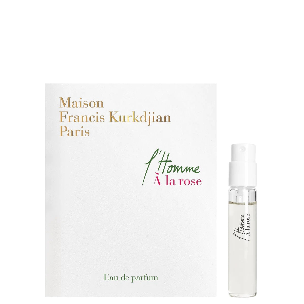 Maison Francis Kurkdjian L'Homme A la Rose 2ml 0.06 fl. oz. official fragrance samples