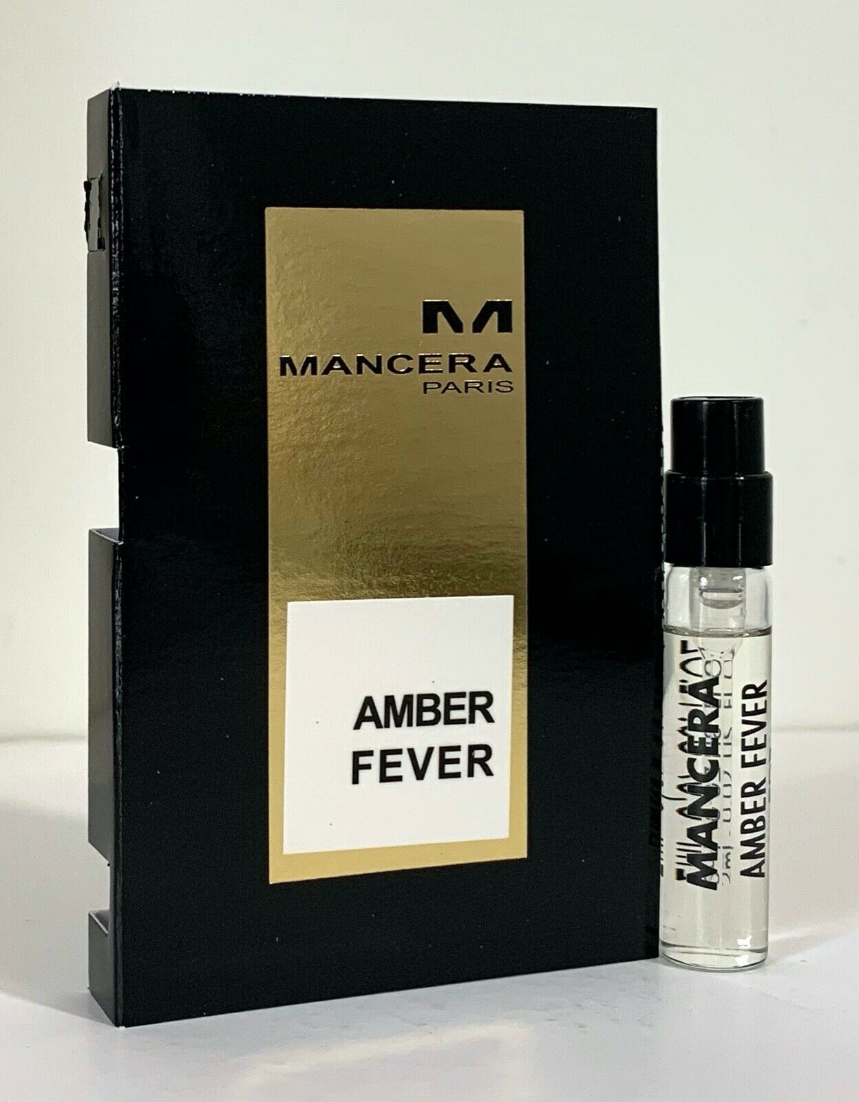 曼萨拉 Amber Fever 官方香味样品 2ml 0.06 fl. 盎司，曼塞拉 Amber Fever 2ml 0.06 液量盎司官方香水样品