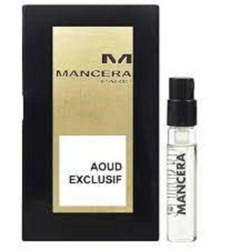 Mancera Aoud Exclusif Mini flacon vaporisateur Parfum officiel Échantillon 2.0ml 0.07 fl.oz