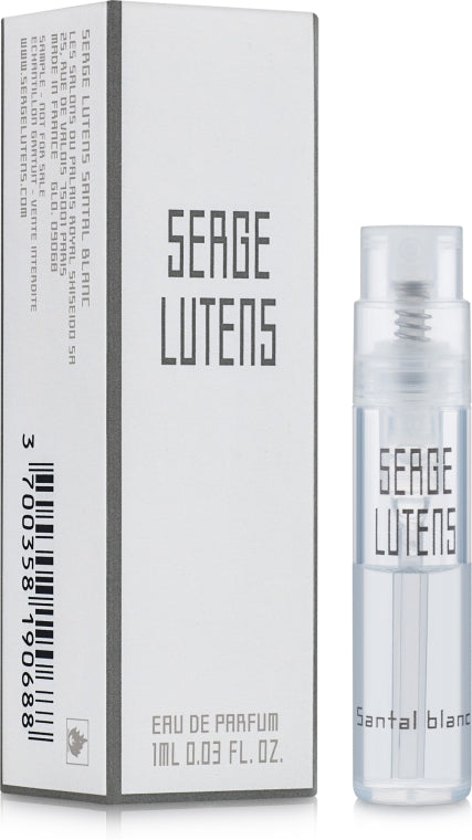 Serge Lutens Santal Blanc 1ml 0.03 fl. oz. échantillons de parfum officiels