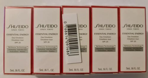 Shiseido Essential Energy päevakreem SPF 20 Mini näidis 5 ml 0.17 untsi.