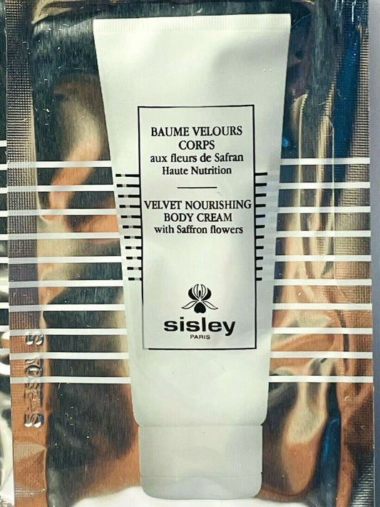 Sisley Velvet 사프란 꽃 함유 너리싱 바디 크림 8ml 0.27 fl. 온스 공식 스킨케어 샘플