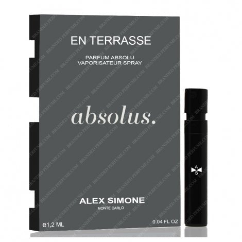Alex Simone En Terrasse Parfum Absolu 1.2ml 0.04 φλ. ουγκιά. επίσημα δείγματα αρωμάτων