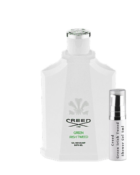 Creed Green Irish Tweed -suihkugeelinäytteet