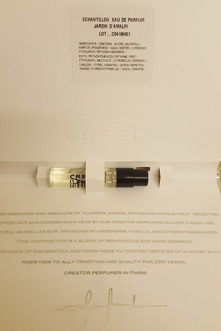 Creed Jardin d Amalfi official perfume sample 2.5ml 