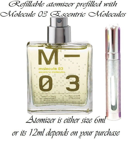Escentric Molecules Molecule 03 pršilo za vzorec parfuma